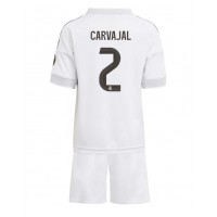 Real Madrid Daniel Carvajal #2 Replika babykläder Hemmaställ Barn 2025-26 Kortärmad (+ korta byxor)